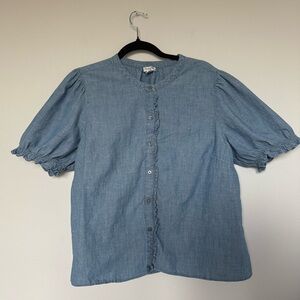 J. Crew Light Blue Chambray Shirt